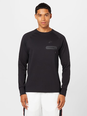 Nike Sportswear Sweatshirt in Black: front