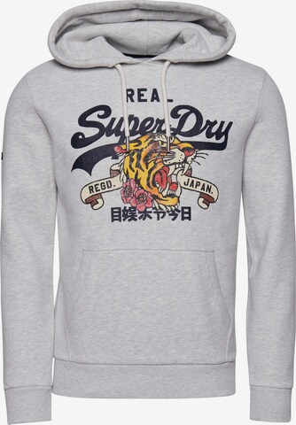 Superdry Sweatshirt in Grijs: voorkant