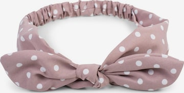 styleBREAKER Hair jewelry 'Haarband mit Punkte Muster und Schleife' in Pink: front