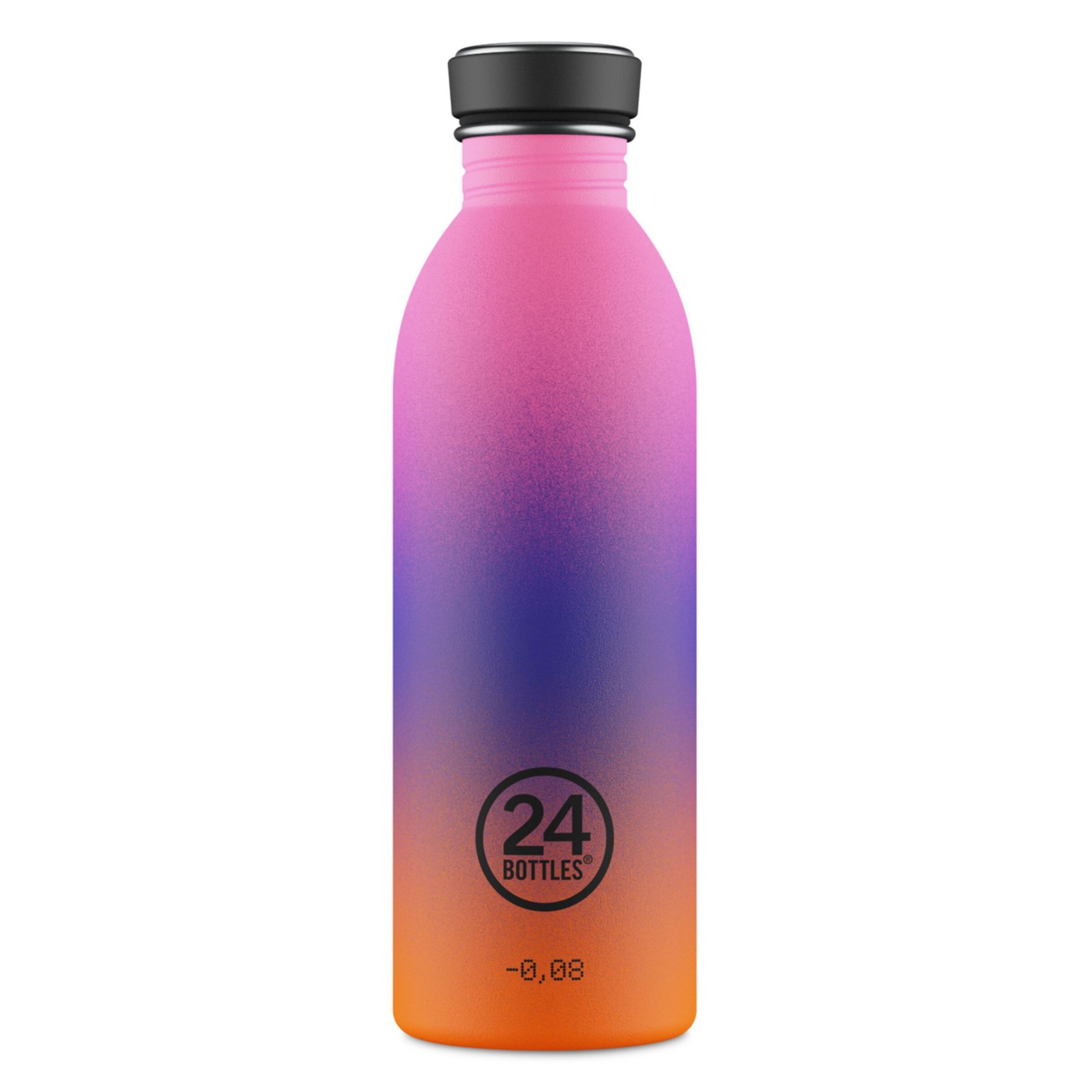 Borraccia 'Urban Horizon' di 24Bottles in rosa: frontale