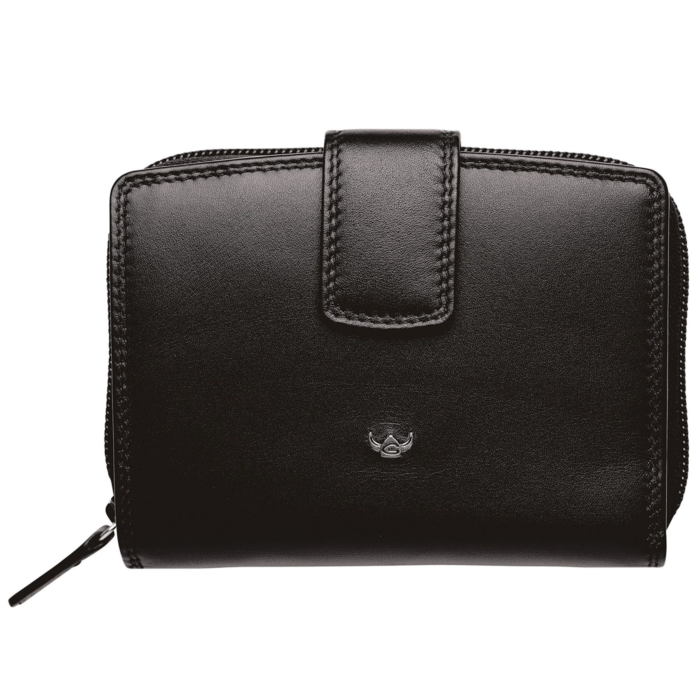 GOLDEN HEAD Portemonnaie 'Polo' in Schwarz: Vorderseite