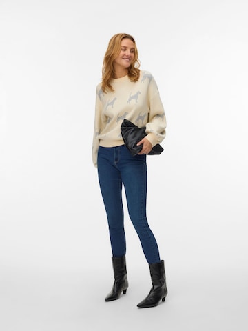 VERO MODA - Jersey 'SOMEBLISS' en gris