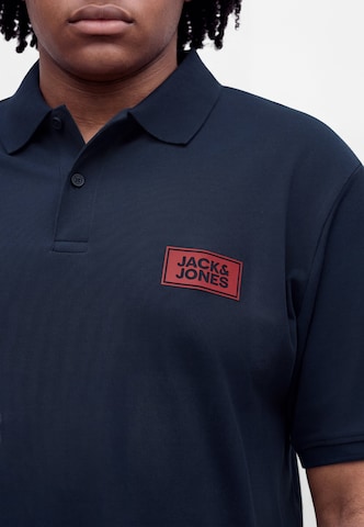 Jack & Jones Plus Majica 'JJRUSH' | modra barva