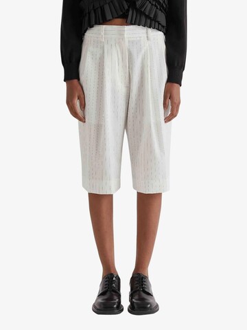Regular Pantalon à pince Meimeij en blanc : devant