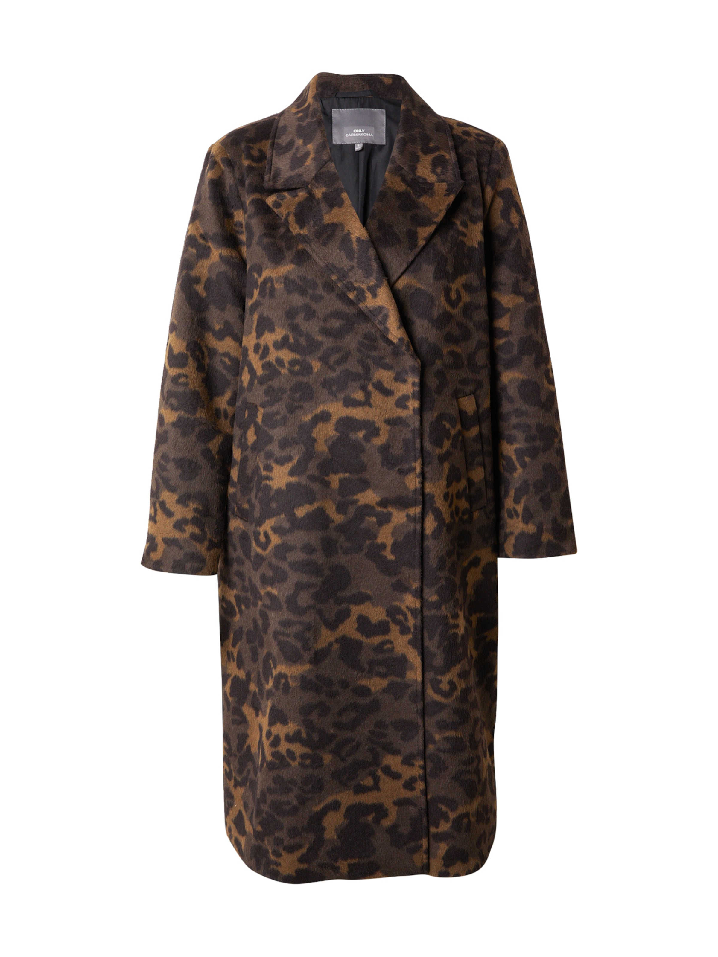 ONLY Carmakoma Kevad-sügismantel 'CARROUSE', värv must: eest vaates