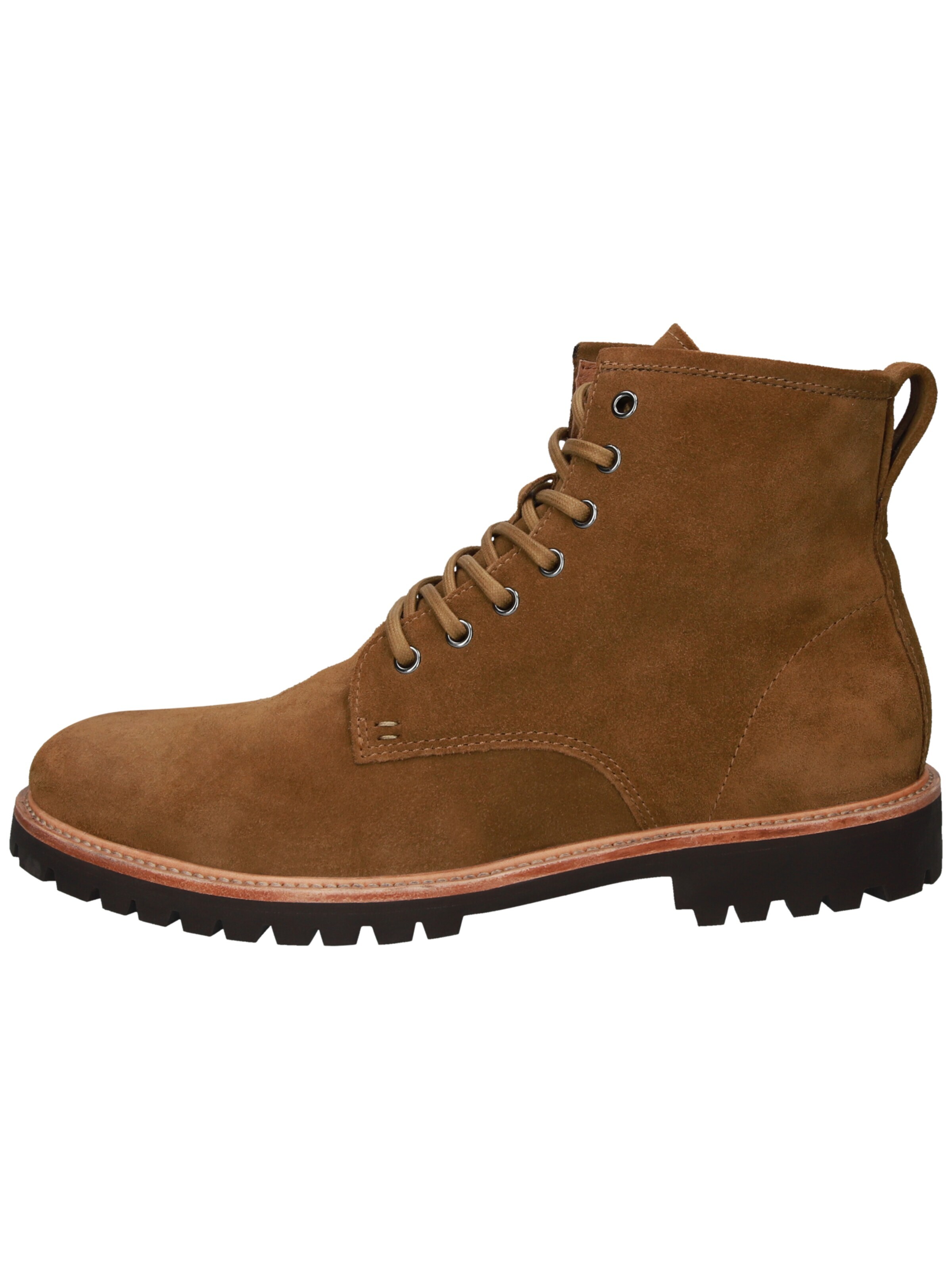 BLACKSTONE - Botas com atacadores 'LOGAN' em castanho: frente