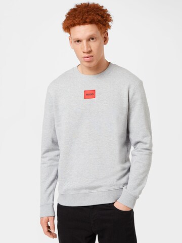 HUGO Red - Sweatshirt 'Diragol' em cinzento: frente