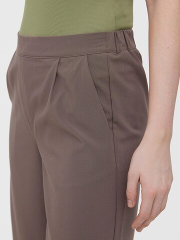 VERO MODA Wide leg Pleat-front trousers 'COOKIE' in Brown