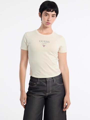 GUESS Originals T-Shirt in Beige: Vorderseite