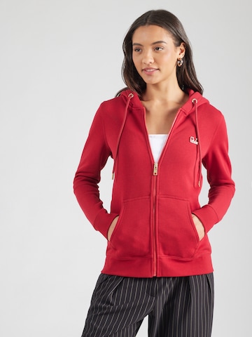 19V69 ITALIA Collegetakki 'MIA' värissä punainen: etupuoli