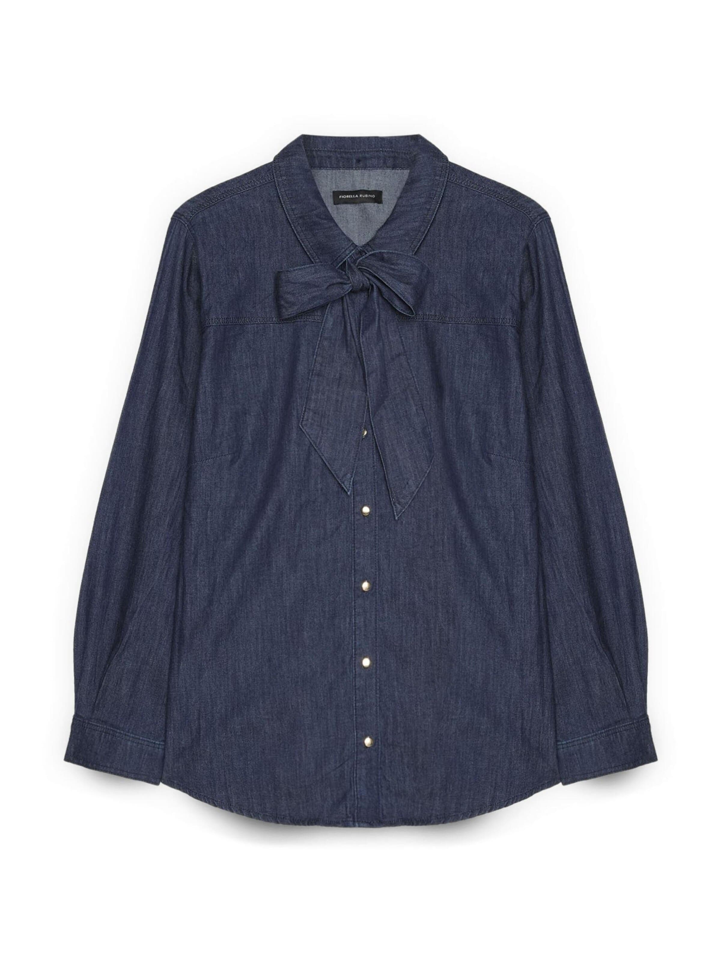 Fiorella Rubino - Blusa en azul: frente