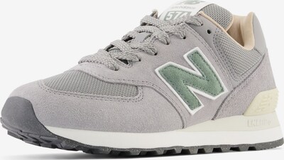 new balance Sneakers laag '574' in de kleur Lichtbeige / Grijs / Groen, Productweergave