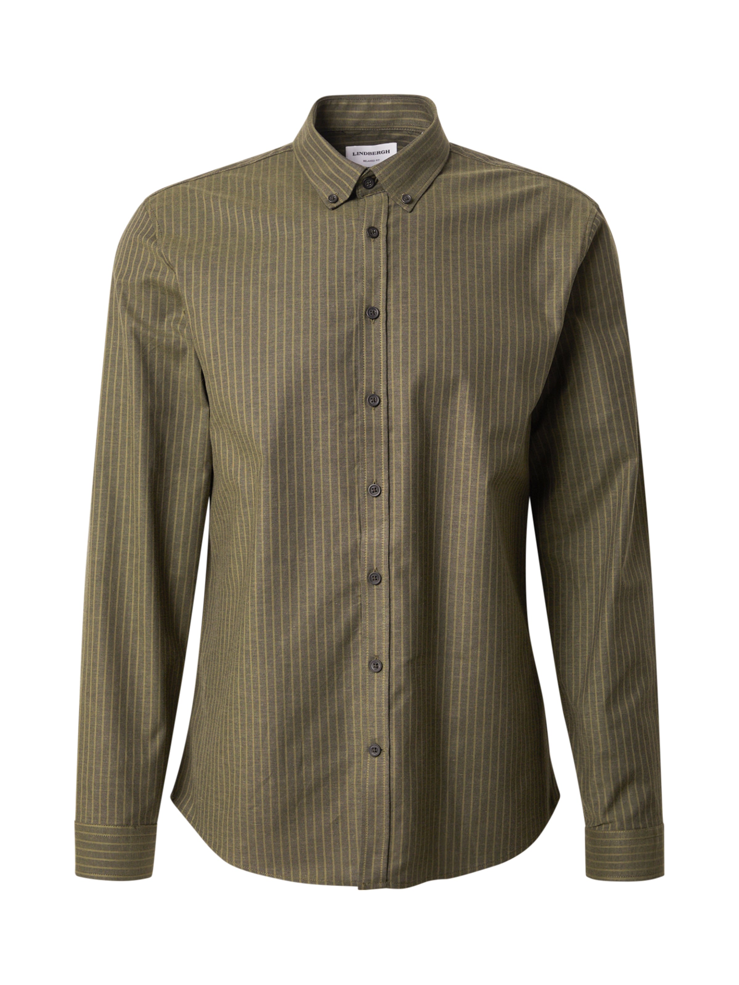 Lindbergh Regular fit Businessskjorta i grön: framsida