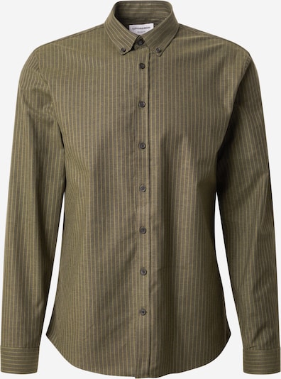 Dalykinio stiliaus marškiniai iš Lindbergh, spalva – rusvai žalia / alyvuogių spalva, Prekių apžvalga