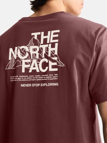 THE NORTH FACE Μπλουζάκι 'Mountain Sketch' σε καφέ