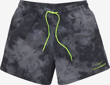 Shorts de bain VENICE BEACH en noir : devant