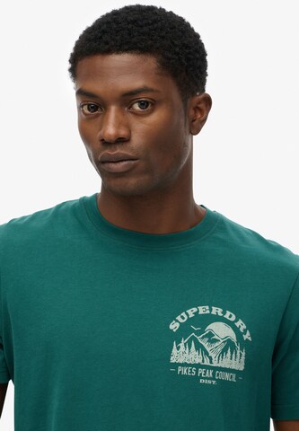 Superdry & Co Shirt 'Lo-Fi Outdoors' in Groen