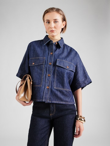 Camicia da donna di AGOLDE in blu: frontale