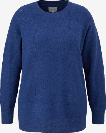 Pull-over TRIANGLE en bleu : devant