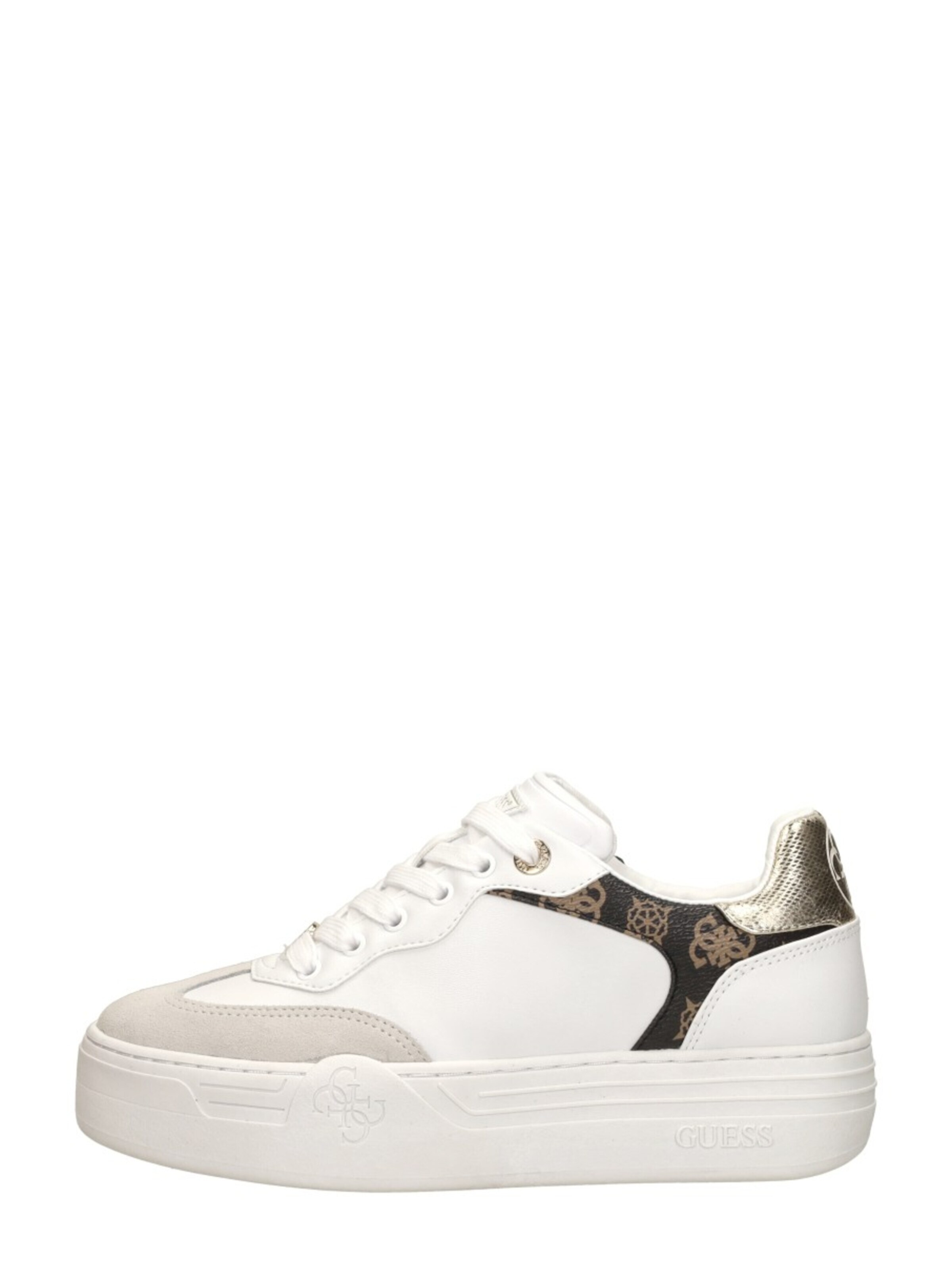 Baskets basses 'Swole' GUESS en blanc