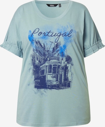 Ulla Popken Shirt in Blauw: voorkant