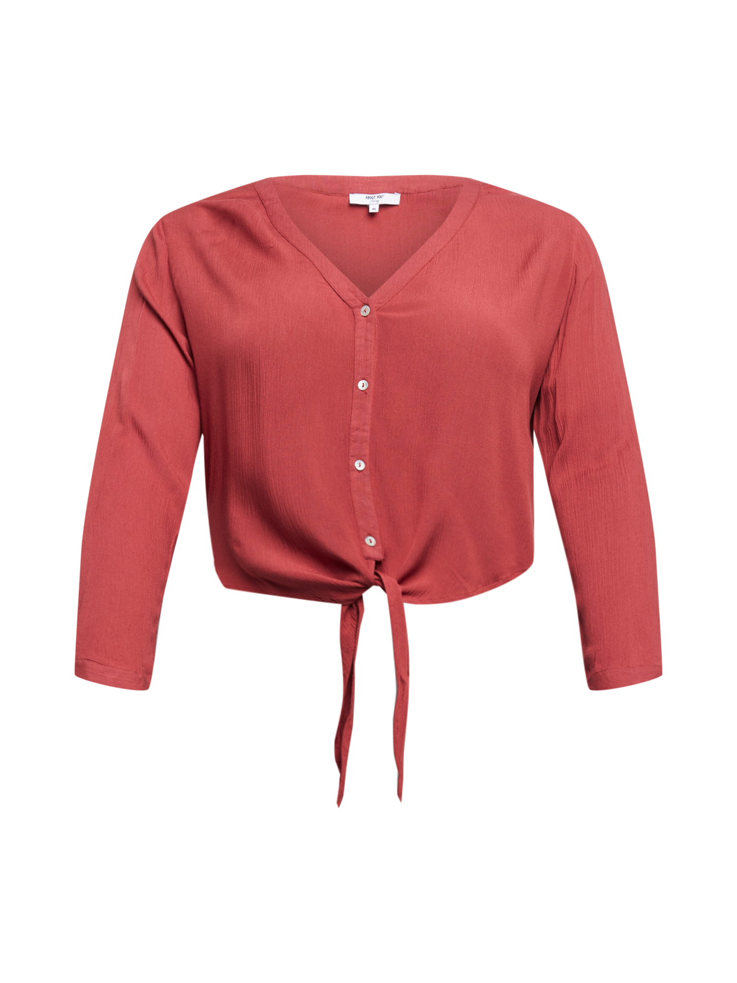  Curvy Camicia da donna Dylane in Rosso Ruggine 