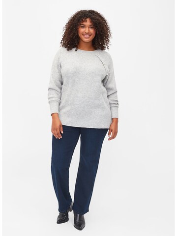 Zizzi Pullover in Grau