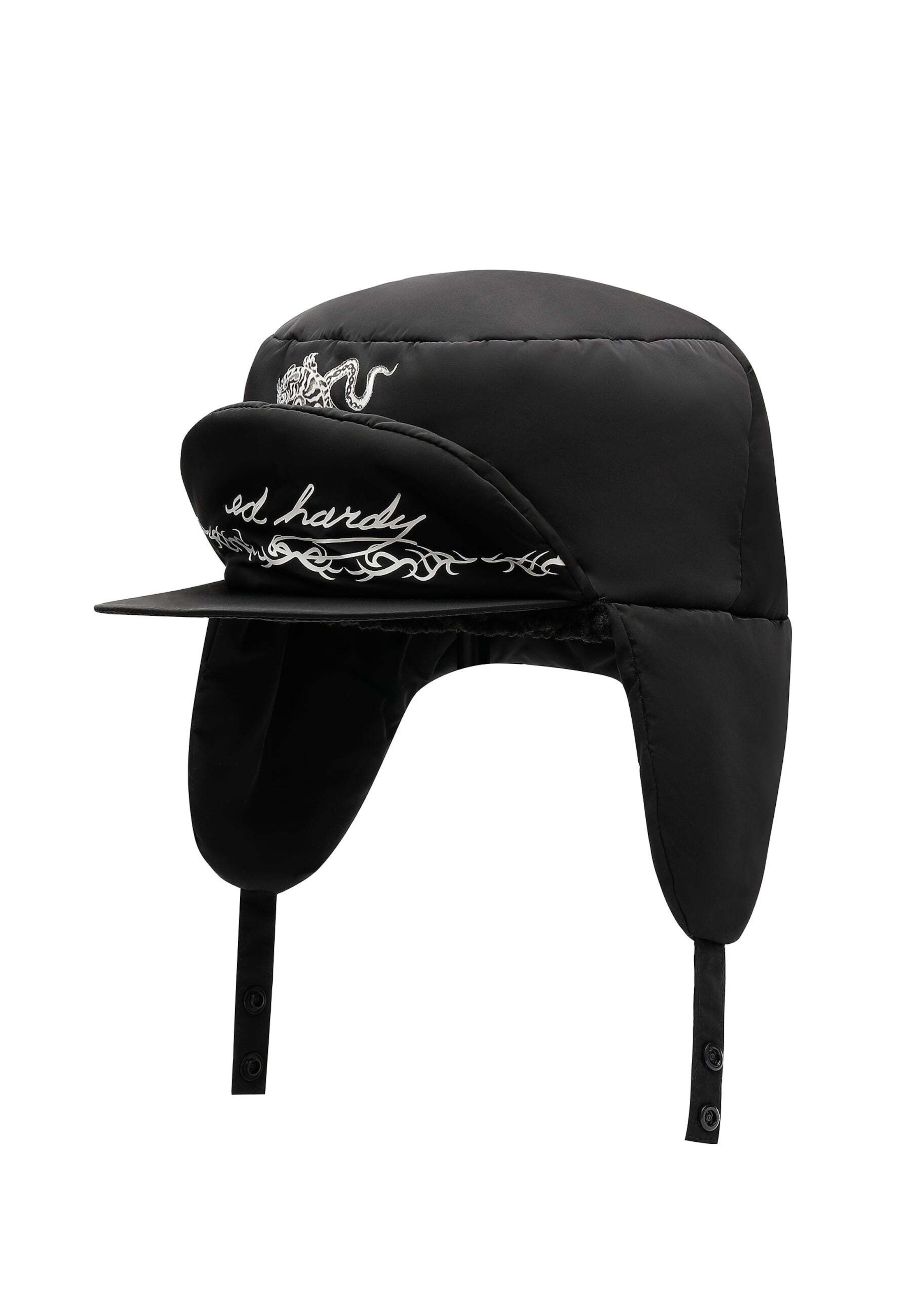 Ed Hardy Sapka 'Tiger' - fekete: elől