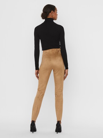 Skinny Leggings 'Donna Dina' VERO MODA en marron