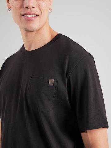 melns JACK & JONES T-Krekls 'JJEDOVER'