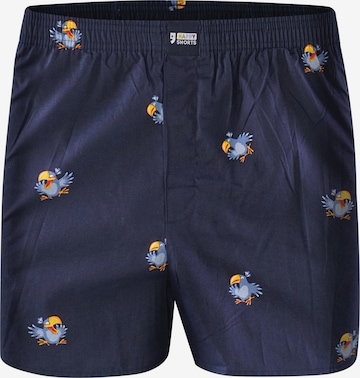 Happy Shorts - Calzoncillo boxer 'Vögelchen' en azul: frente