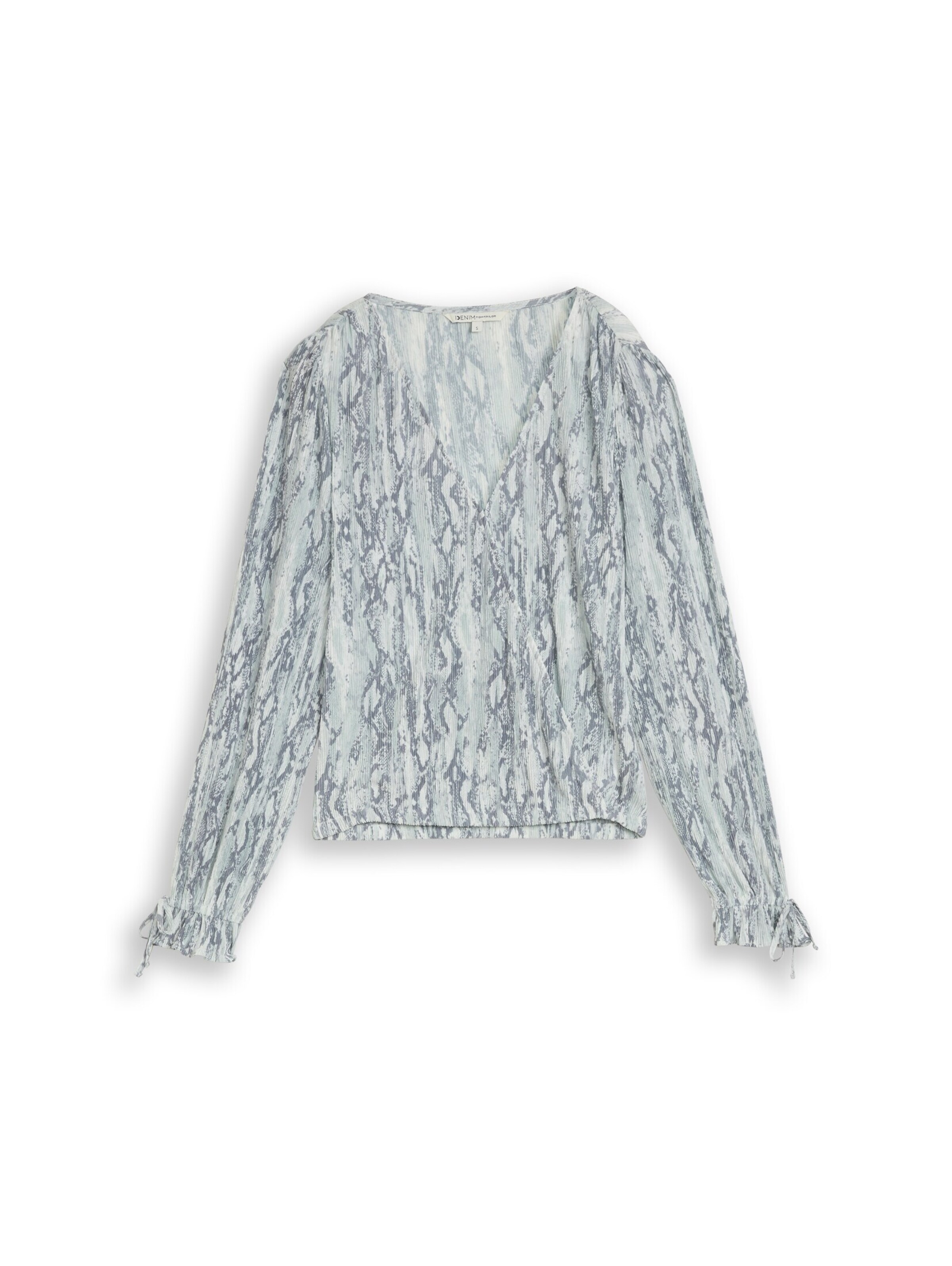 TOM TAILOR DENIM Bluse in Grau: Vorderseite