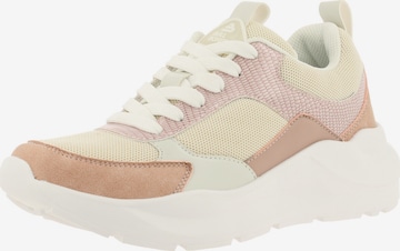 BULLBOXER Sneakers laag in Beige: voorkant