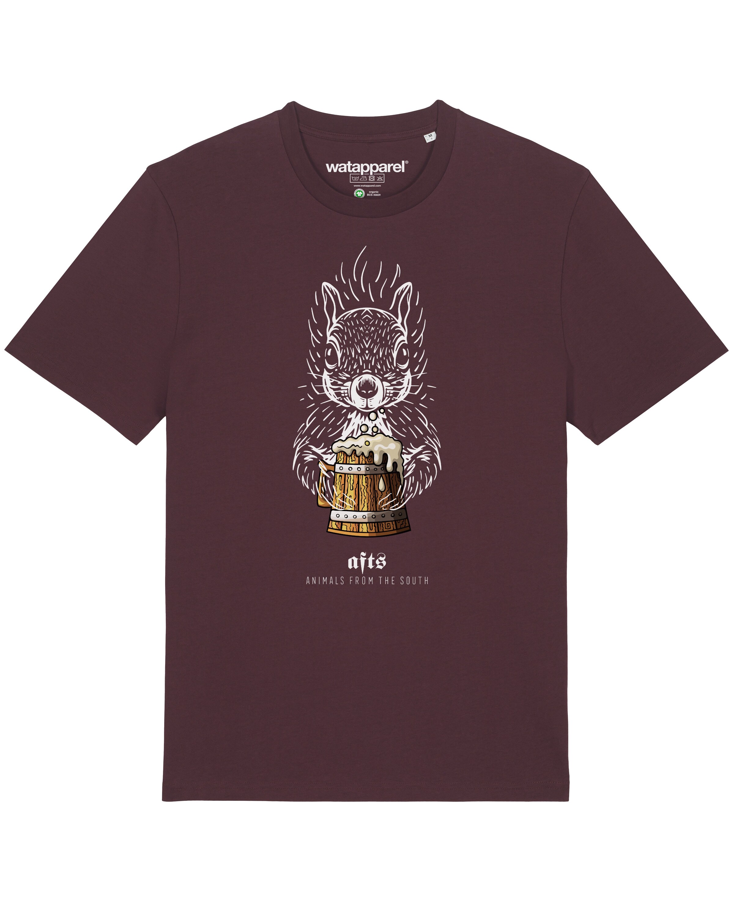 Watapparel Shirt 'Eichhörnchen' in Rood: voorkant