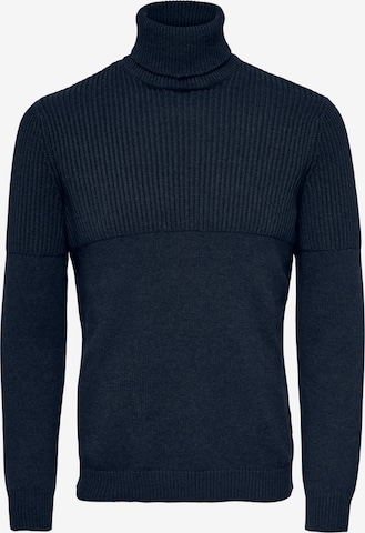 Pullover 'AL' di Only & Sons in blu: frontale