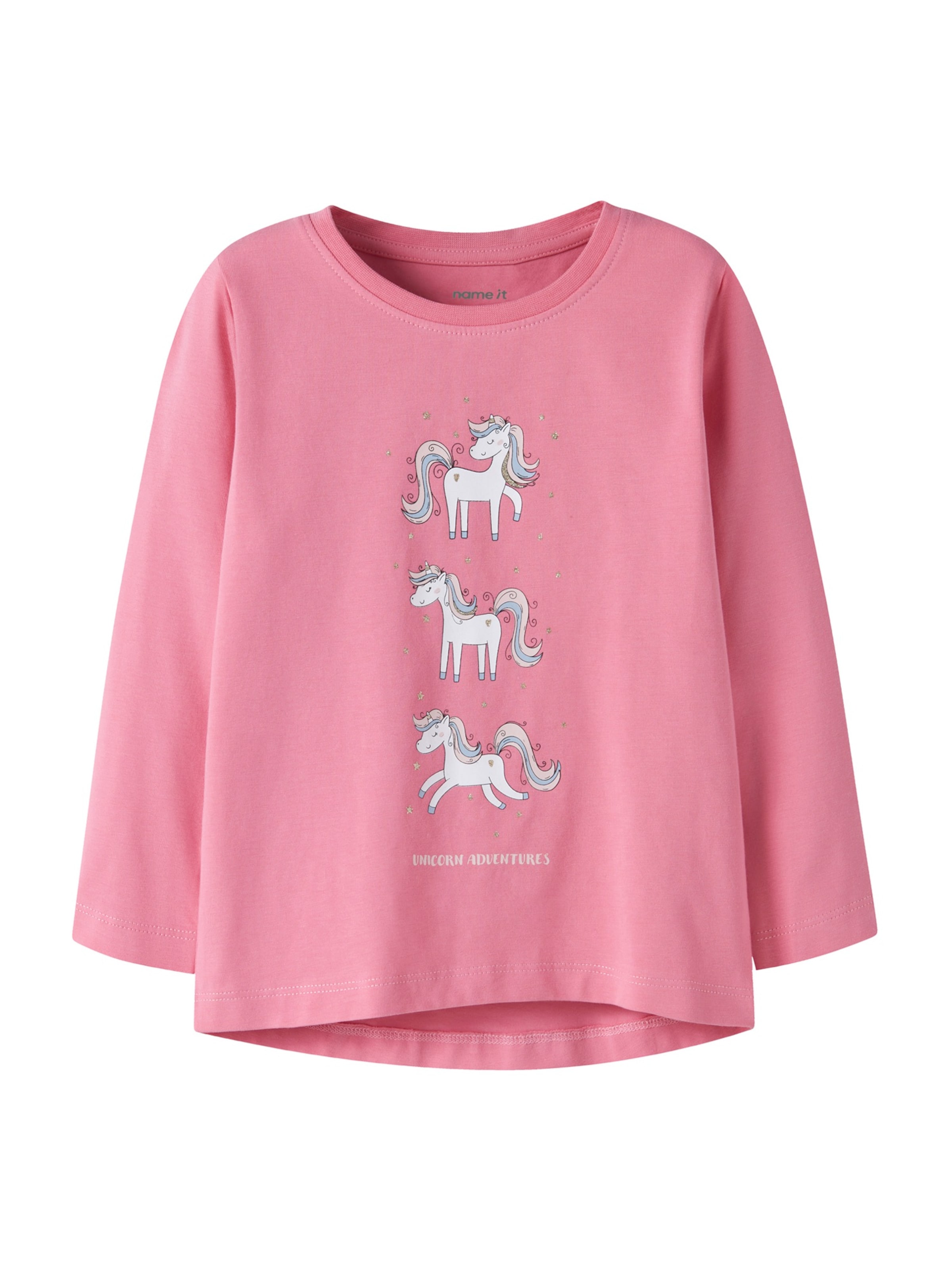 NAME IT Shirt 'NMFVIX' in Roze: voorkant