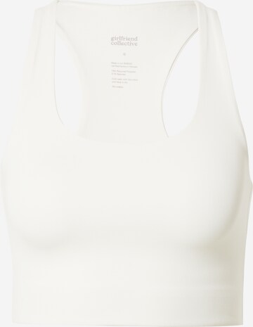 Girlfriend Collective Bustier Sport-BH 'PALOMA' in Beige: predná strana