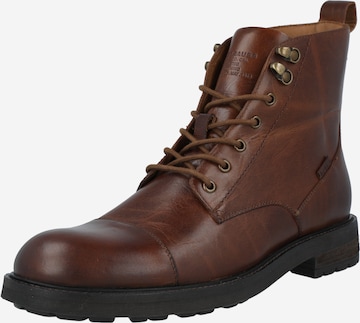 LEVI'S Boots med snörning 'Emerson' i brun: framsida