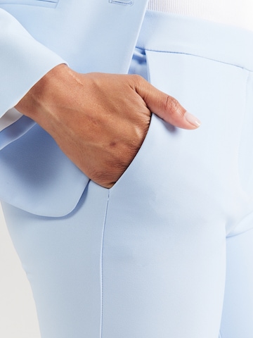 HUGO Slimfit Kalhoty s puky 'Hagonia-1' – modrá