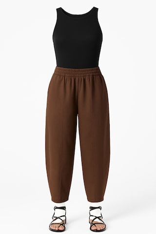 Touche Prive Tapered Hose in Braun