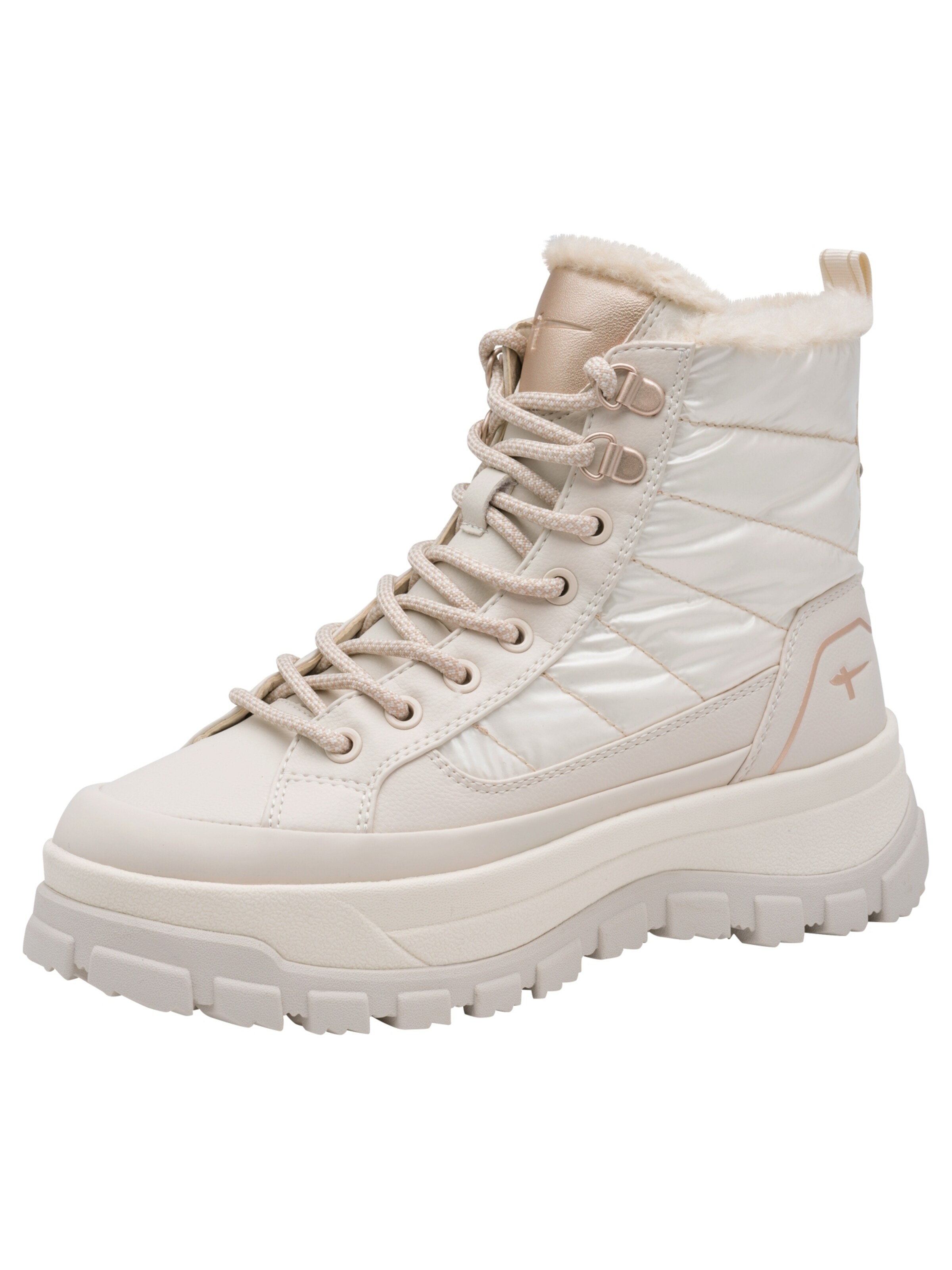 Tamaris Schnürstiefelette in Beige: Vorderseite