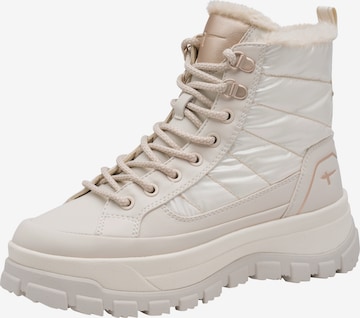 Tamaris Schnürstiefelette in Beige: Vorderseite