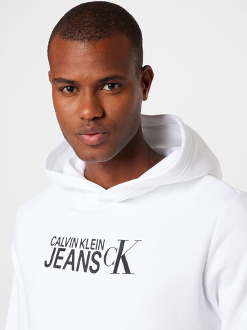 Calvin Klein Jeans Sweatshirt in Weiß