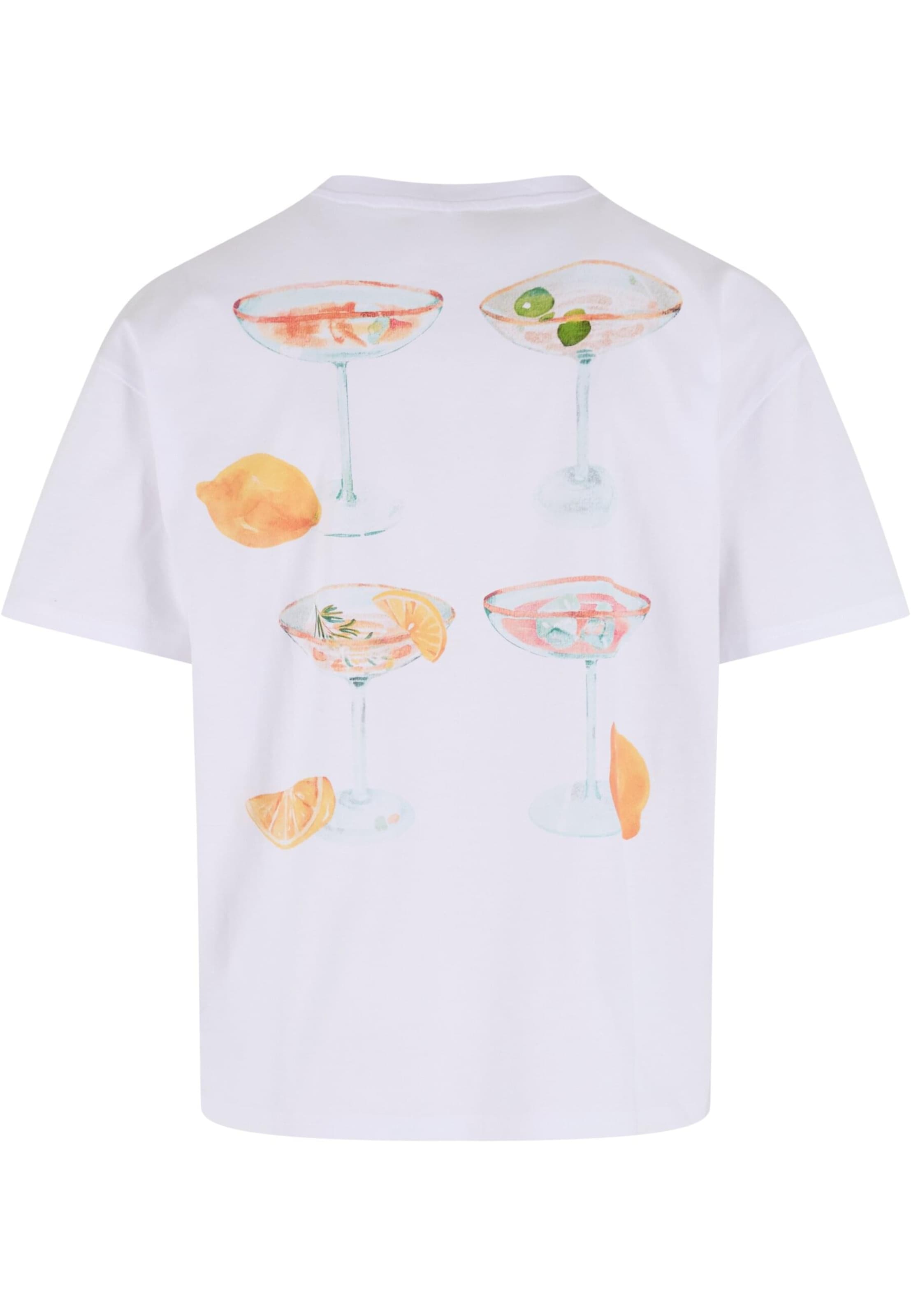 Mister Tee Shirt 'Choose Your Drink' in White