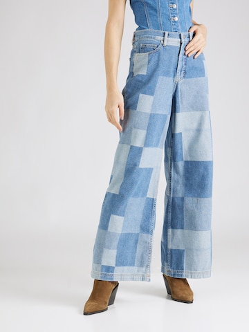 Munthe Szeroka nogawka Jeansy w kolorze niebieski: przód