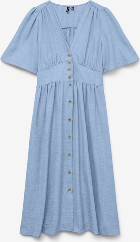 Vero Moda Curve Kleid 'VMMelaney' in Blau: Vorderseite