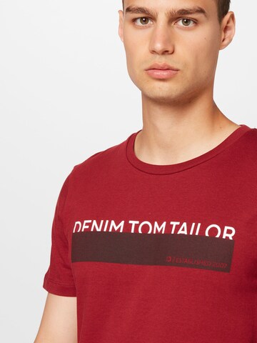 Tricou de la TOM TAILOR DENIM pe albastru