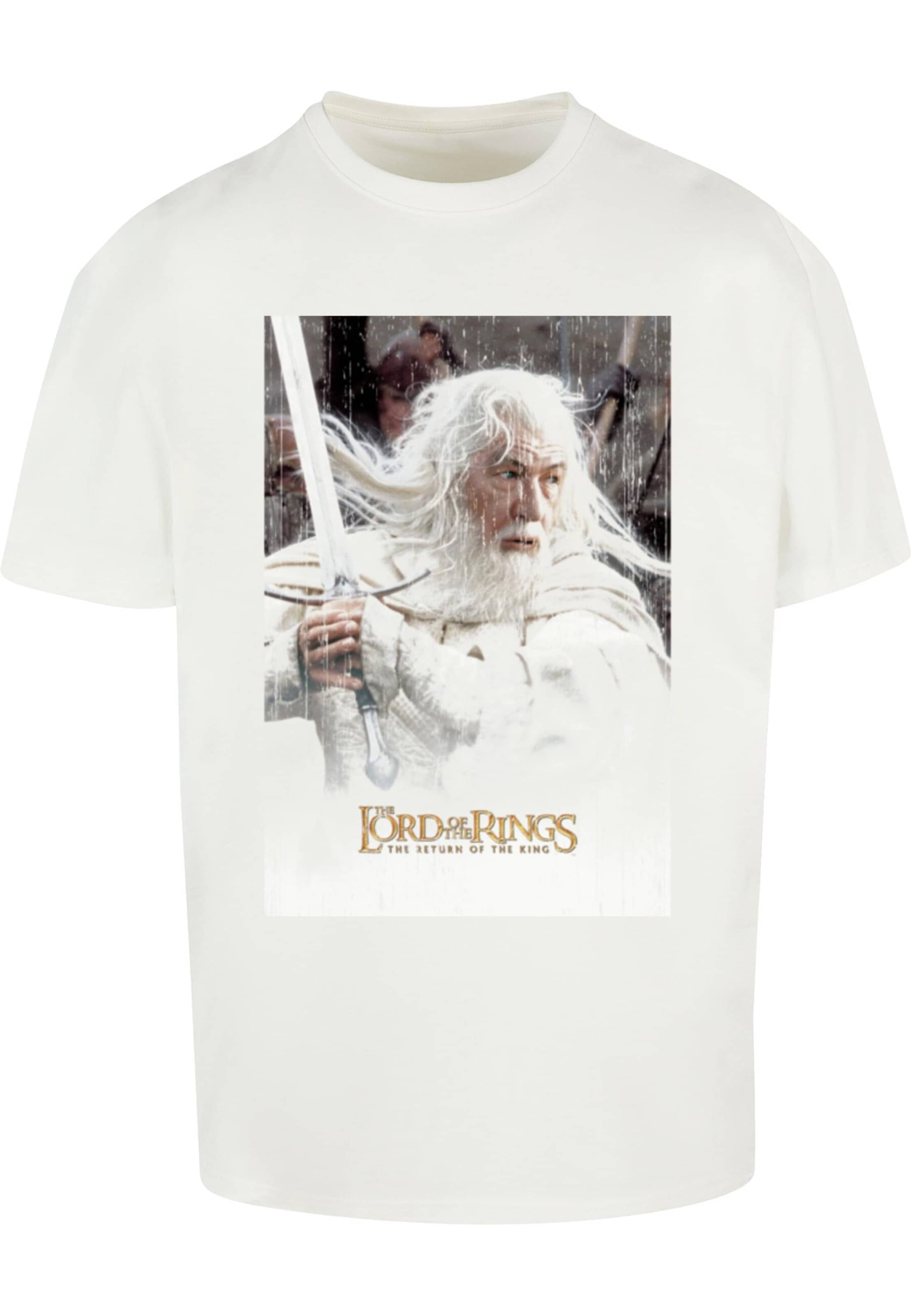 Merchcode Shirt 'Lord of the Rings - Gandalf' in White: front