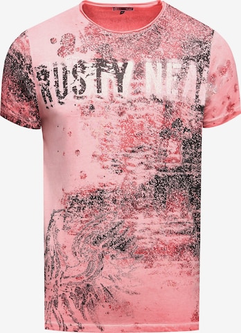 Rusty Neal T-Shirt in Pink: Vorderseite