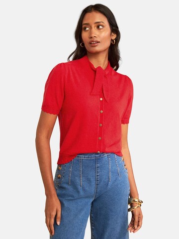 love & roses Knit Cardigan in Red: front